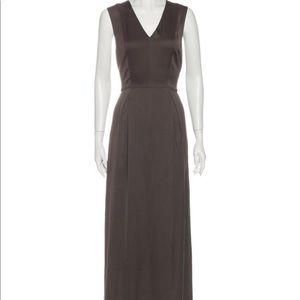 Theory NWT 100% Silk Long Sleeveless Dress SZ 8